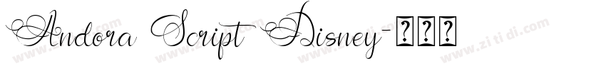 Andora Script Disney字体转换 Andora Script Disney字体转换